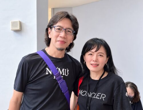 相約不如偶遇之 美麗學姐合影。台北市立聯合醫院松德院區副院長李雅玲